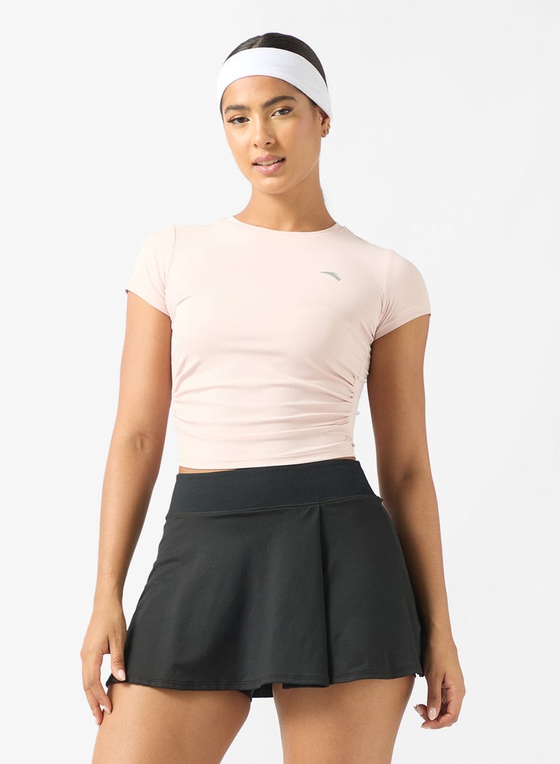 انتا تي شيرت ضيق بأكمام قصيرة للتدريب والتنقل - Image 1